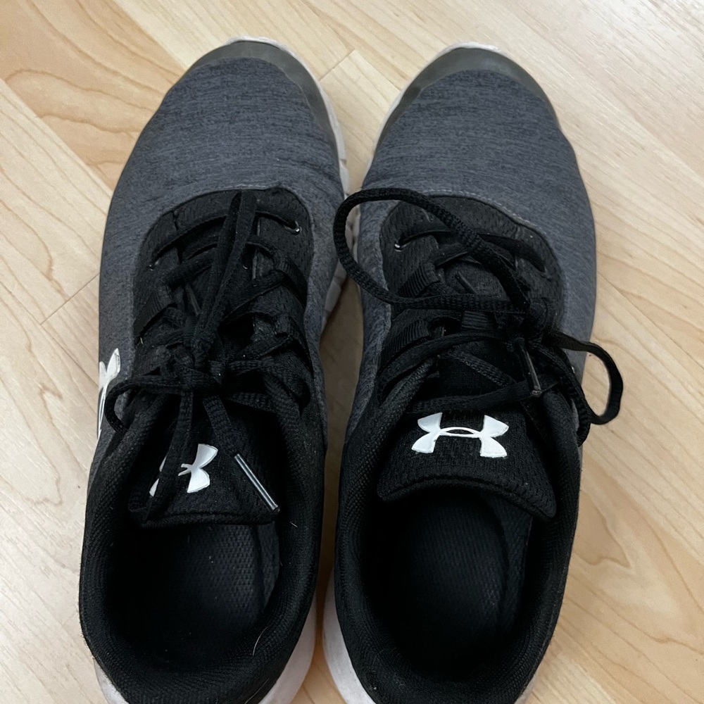 Grey and Black Under Armor Shoes